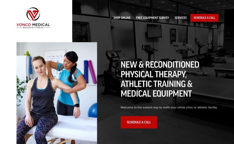 Vonco Medical storybrand website example